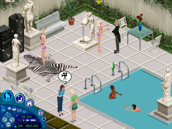 The famous relax at the pool