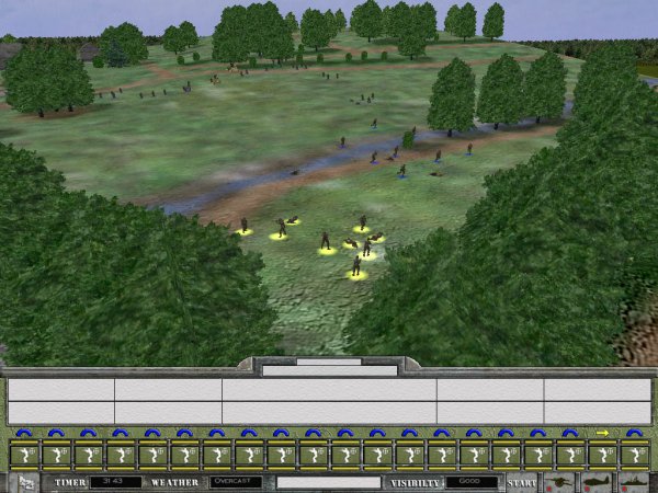 Combat in an open field
