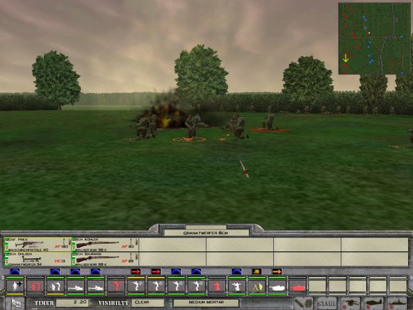 Mortar fire