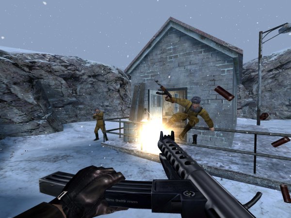 Rail station shoot-out
