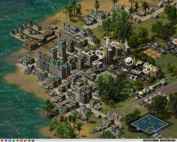 Heavily developed shoreline