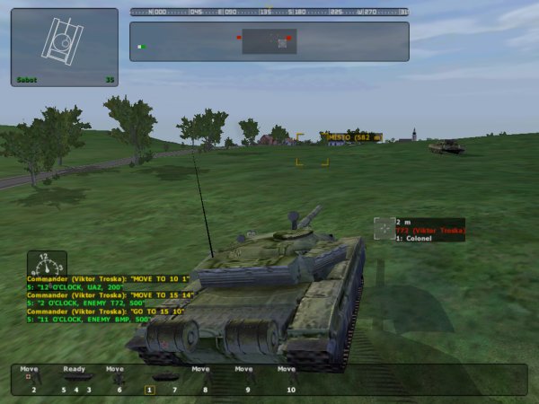 Tank driving