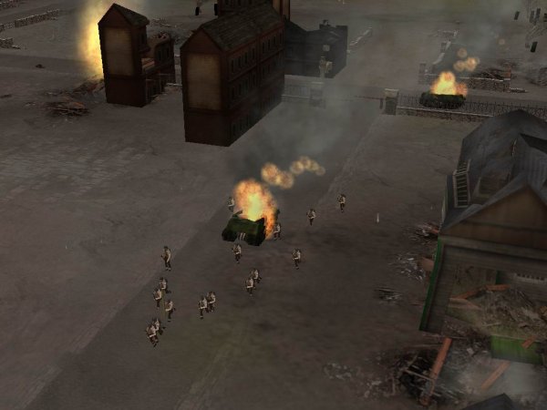 Burning hulks