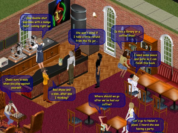 Social hour at the coffee shop
