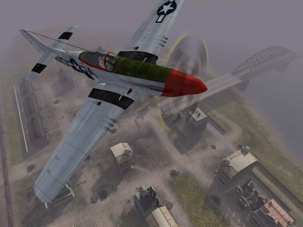P-51 in flight