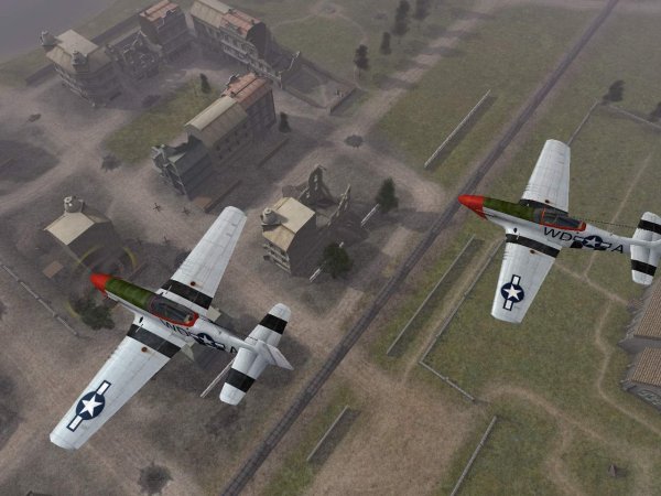 Mustangs in formation