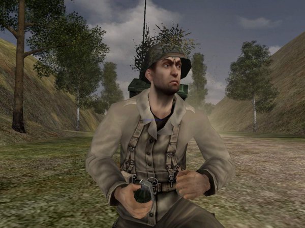 Grenade at the ready