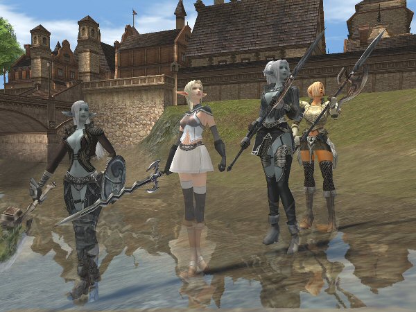 Elves pose for a portrait