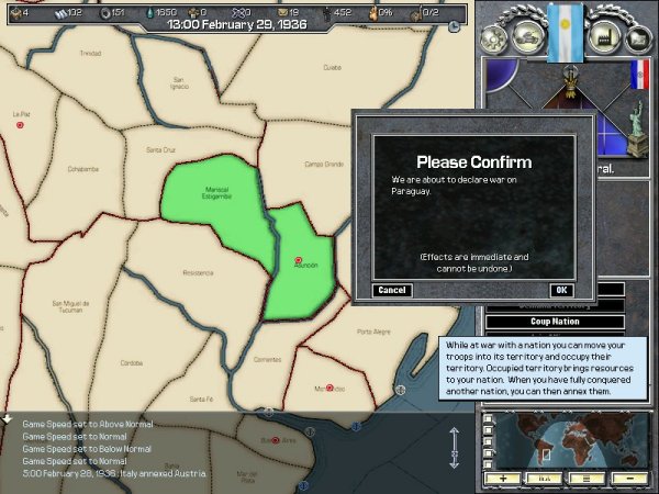 Finally, war on Paraguay