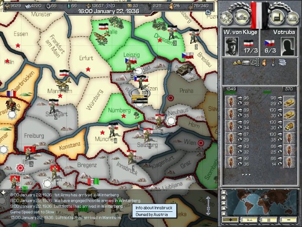Germany moves southeast