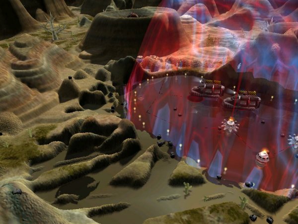 Partly terraformed landscape