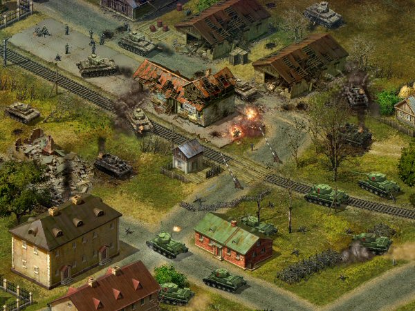 Village under attack