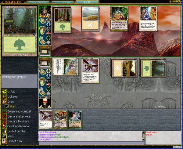 Early in a duel