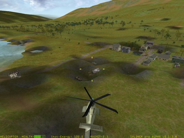 Chopper in flight