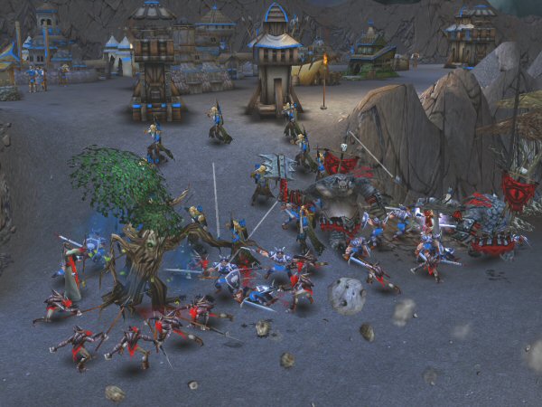 Battle in camp
