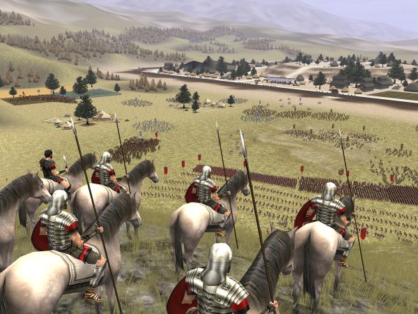 The cavalry looks on