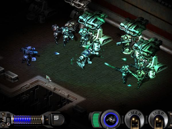 Surrounded by mechs