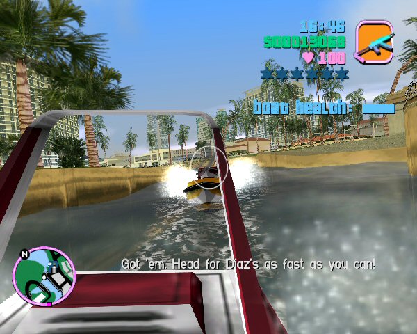 Boat chase