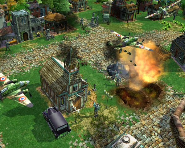 French bombing run