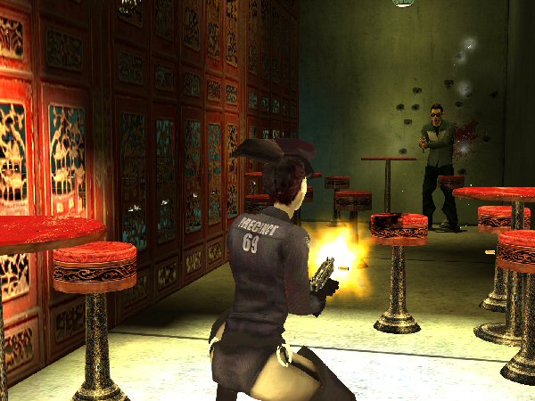 Barroom shootout