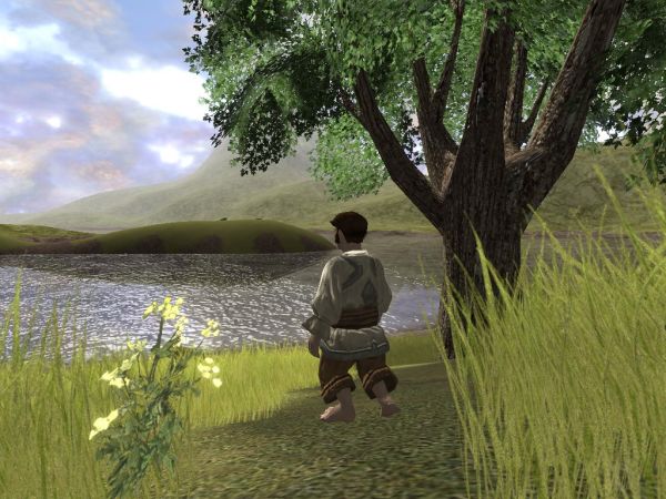 A Hobbit enjoys nature