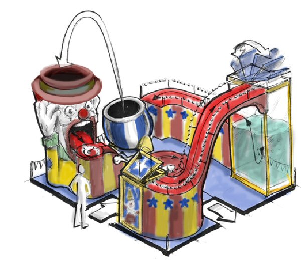 Fun house concept sketch