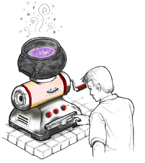 Wand charger concept sketch