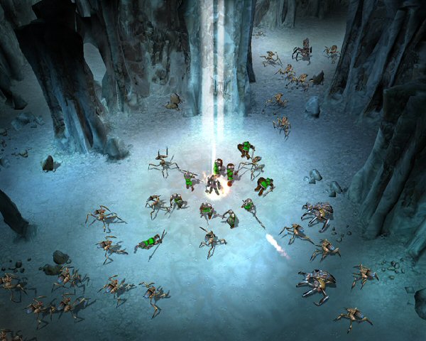 Cavern battle