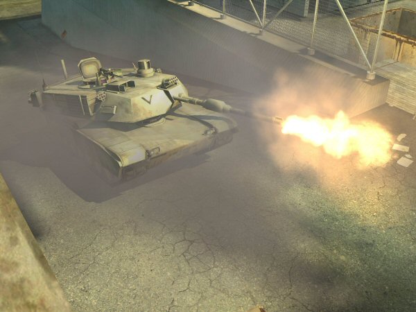 M1 opens fire