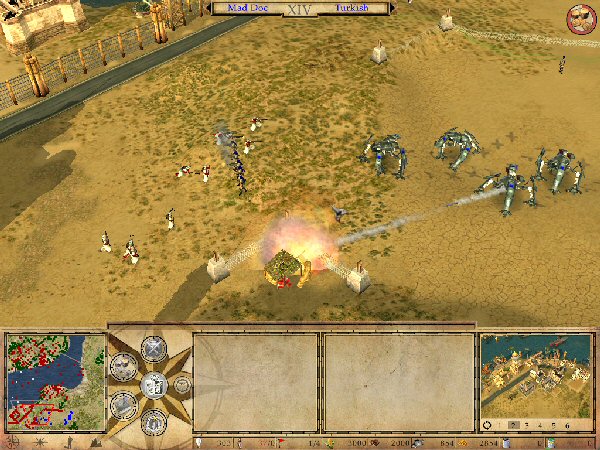 Turks defend against mechs