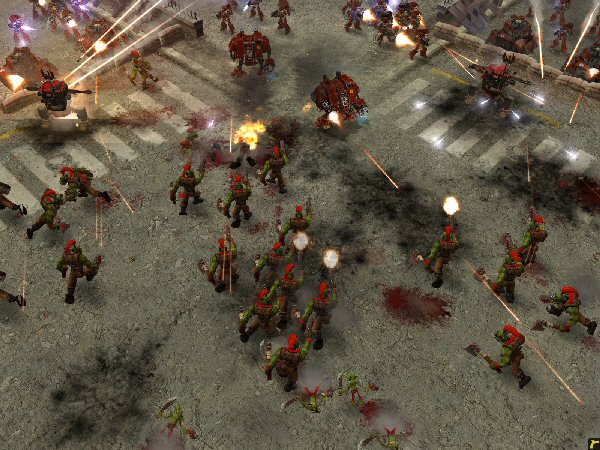 Marines attack Orks