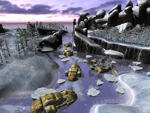 Frozen river