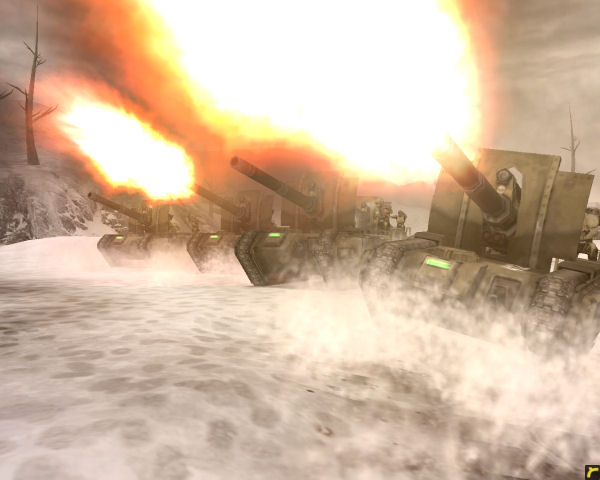 Artillery barrage