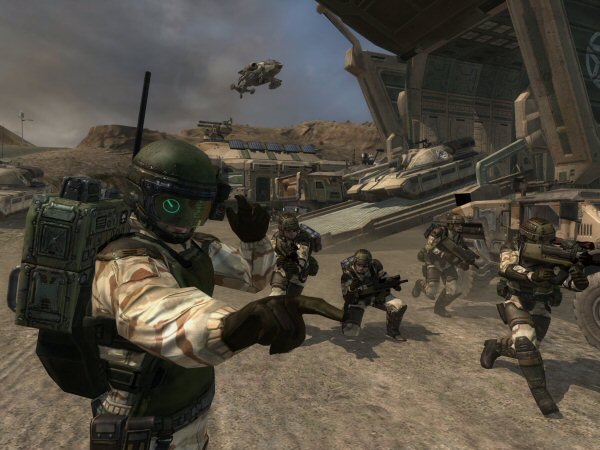Unloading troops and equipment