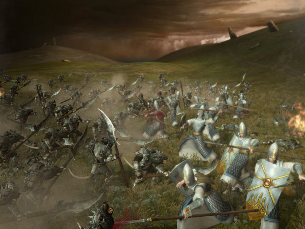 Armies clash