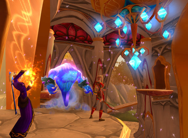 Blood elf vs. elemental