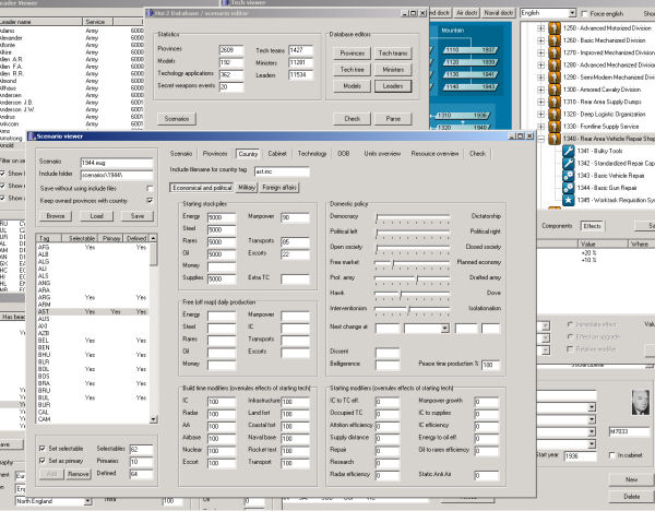 Scenario editor