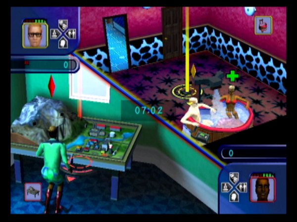 Two players, two rooms