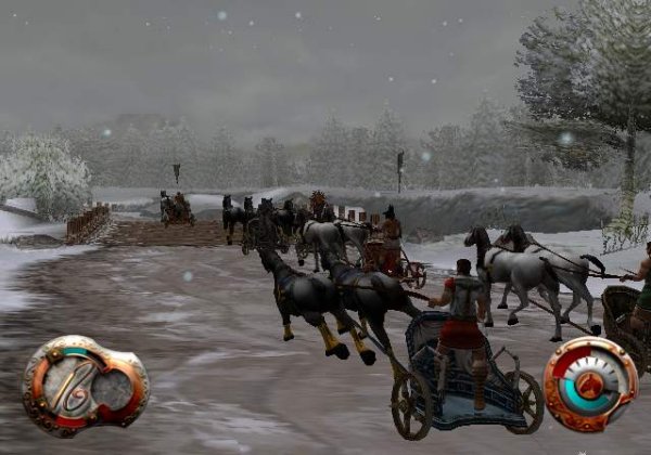 Race in the snow