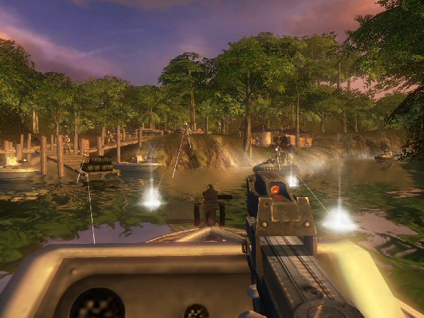 Heavily defended dock