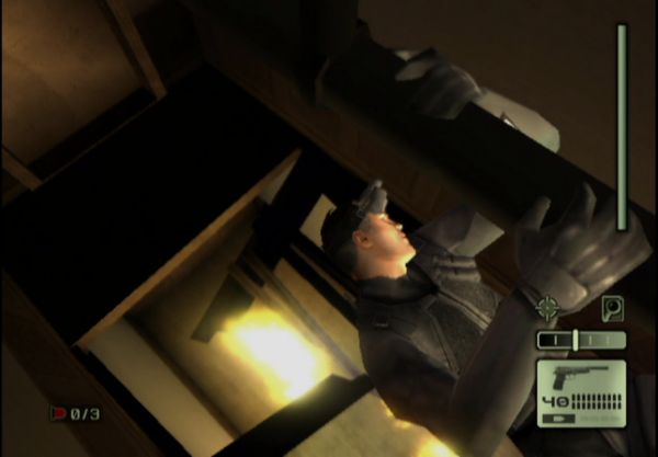 Clinging to a pipe
