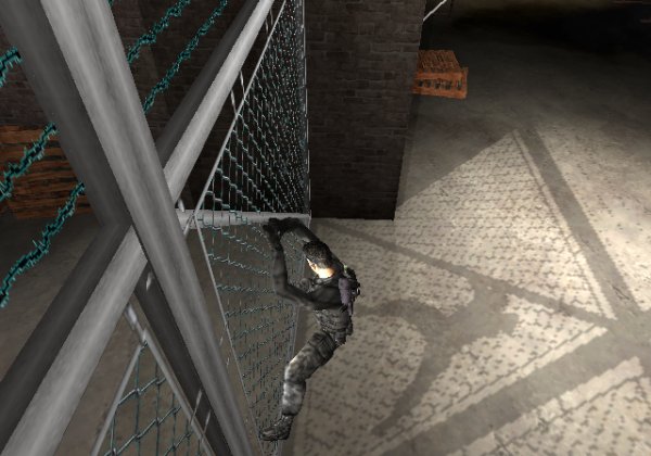 Scaling a fence
