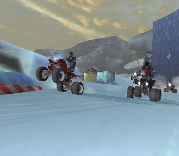 Snow wheelie