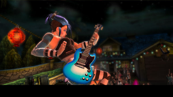 Guitar down low