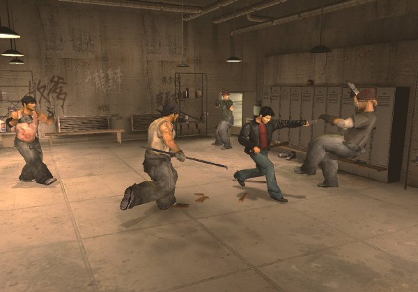 Locker room fight