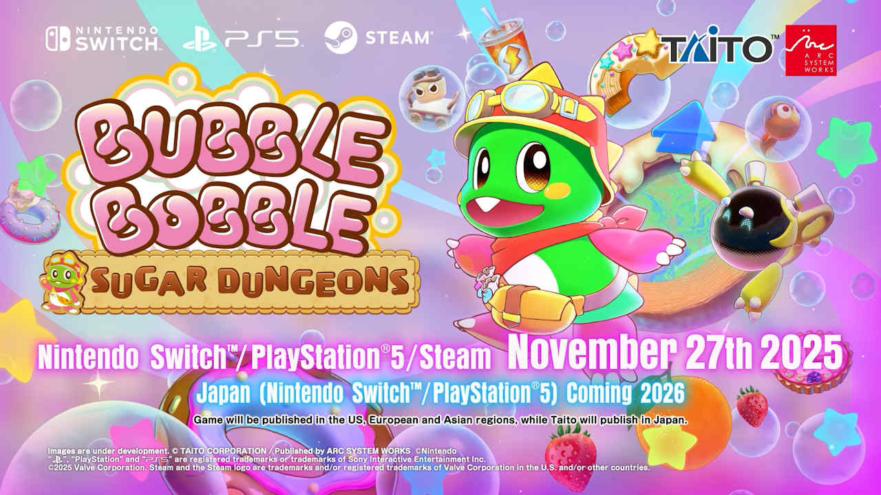 BUBBLE BOBBLE Sugar Dungeons bubbles up on Thanksgiving