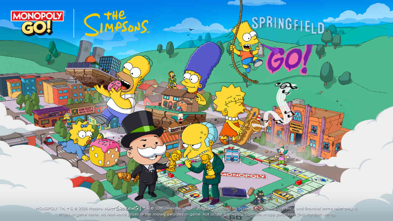 The Simpsons arrive in MONOPOLY GO!