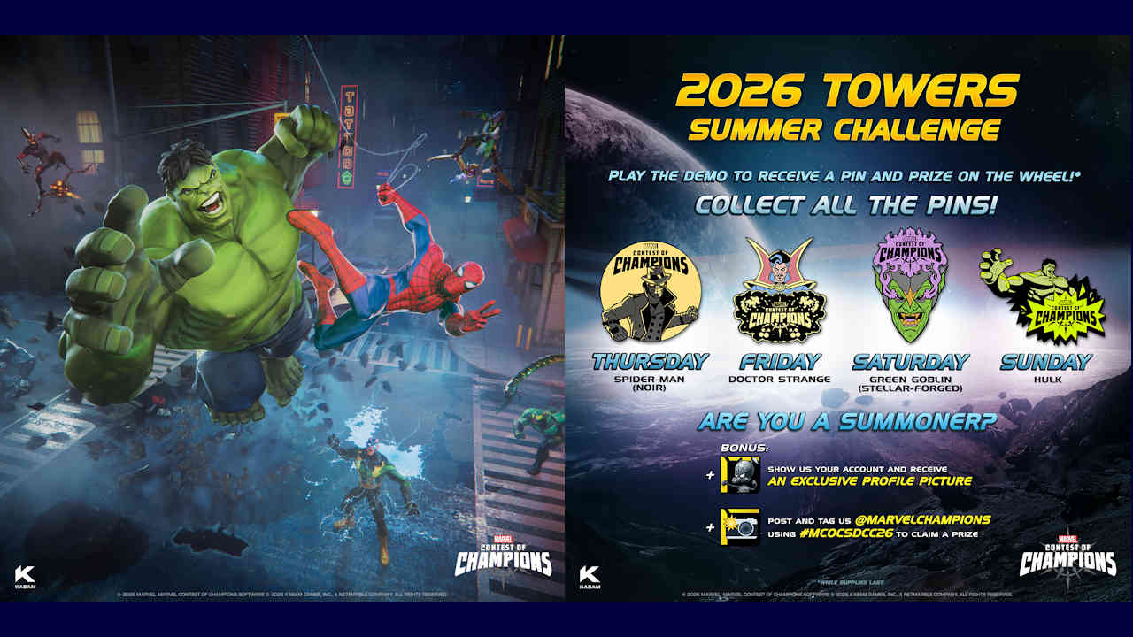 Marvel Contest of Champions lounging at SDCC