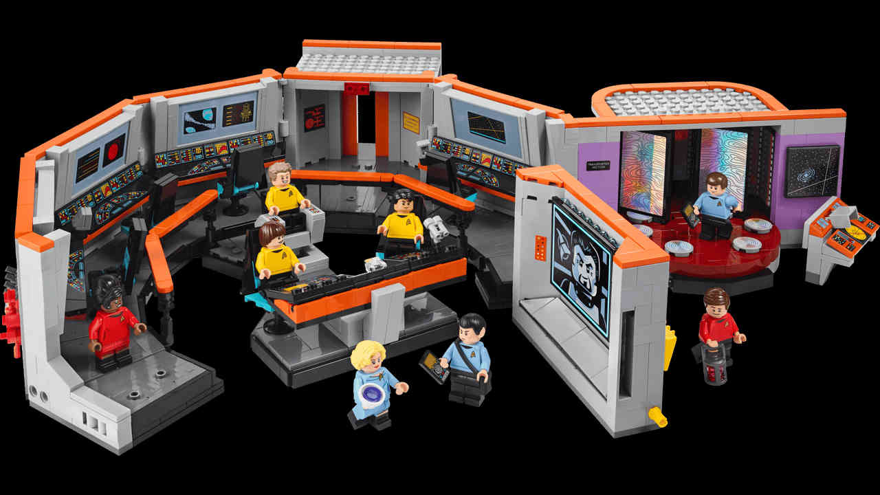 LEGO recreating U.S.S. Enterprise bridge
