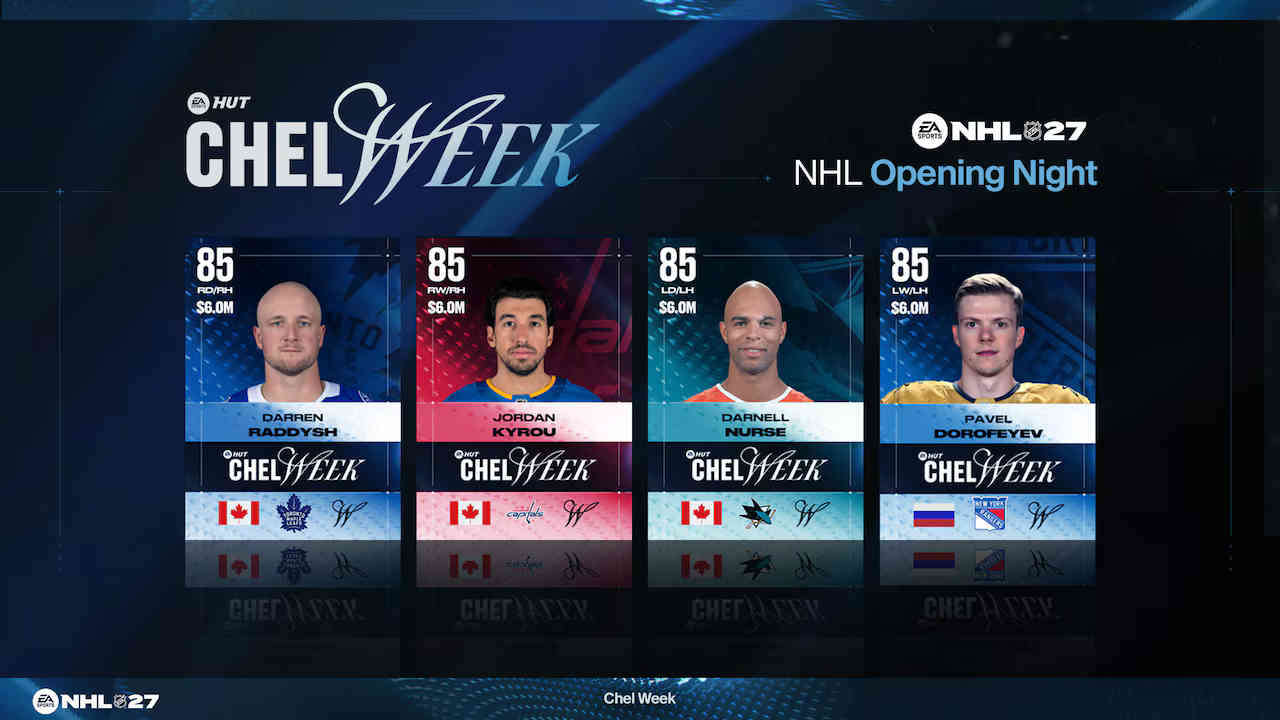 NHL 27 launches CHEL Week 2 and picks season results
